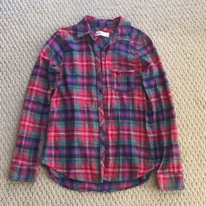 Abercrombie plaid shirt Girl’s L